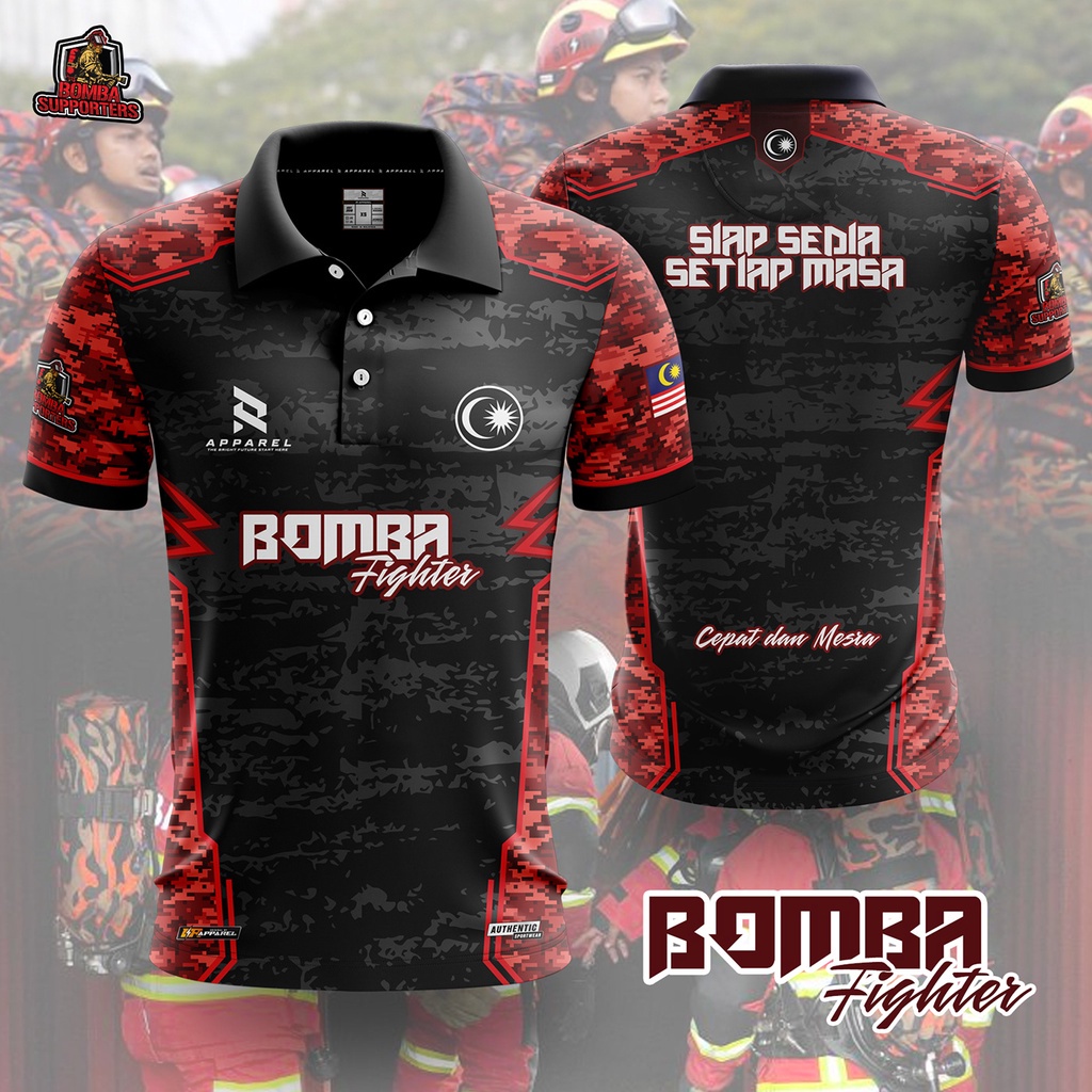 DESIGN BAJU BOMBA Sublimation POLO Tshirt Baju Jersey Sublimation