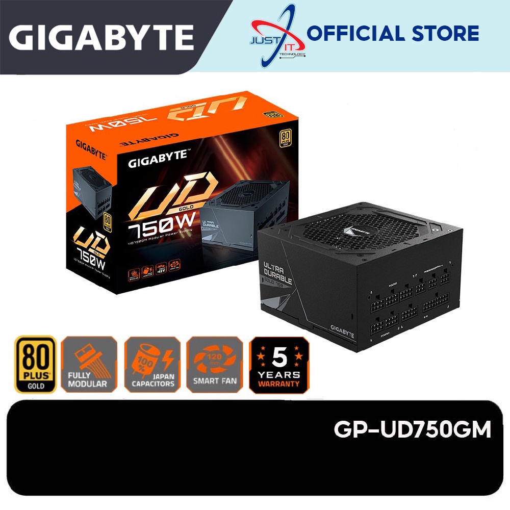 GIGABYTE UD750GM / P750GM 750W 80PLUS GOLD FULL MODULAR POWER SUPPLY