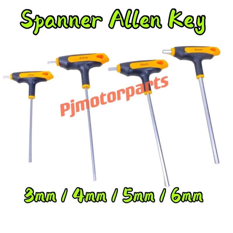 Allen Key Spana T Spanner T Batang T Spana tools Spanner AllenKey (Saiz