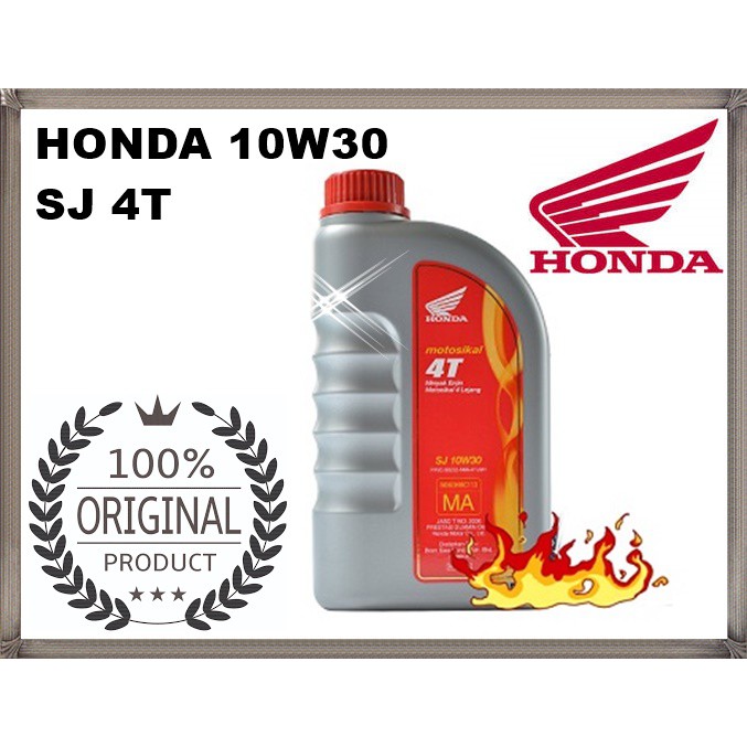 HONDA SJ 10W30 4T OIL 1L (100 ORIGINAL) / EX5 / DASH / RS150 / WAVE