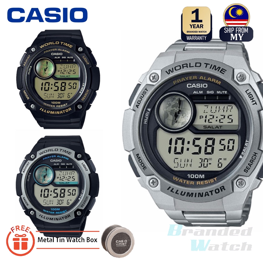 CASIO 100 ORIGINAL CPA1001A XL MAN ISLAMIC PRAYER ALARM HIJRI