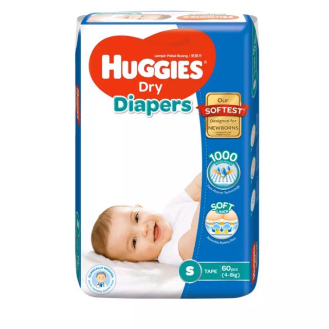 Huggies Dry Diaper Trial Pack Shopee Malaysia