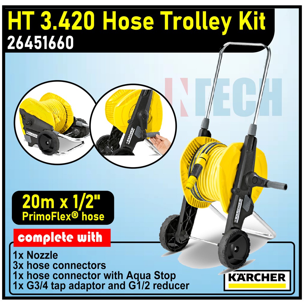 KARCHER HT3.420 / HT3420 HOSE TROLLEY KIT 1/2" X 20M, P/N 26451660