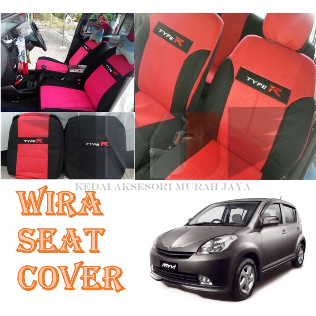 Perodua Myvi Old 2005 TypeR Fabric Car Seat Cover Auto Interior