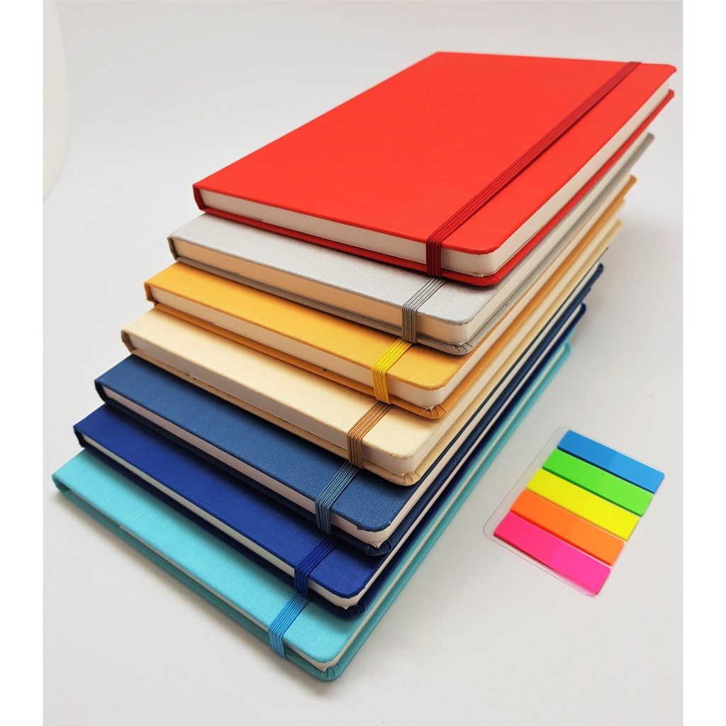 A5 Notebook Leatherette Hardcover Journal Diary Star Planner 192pages Ruled Page, stationary