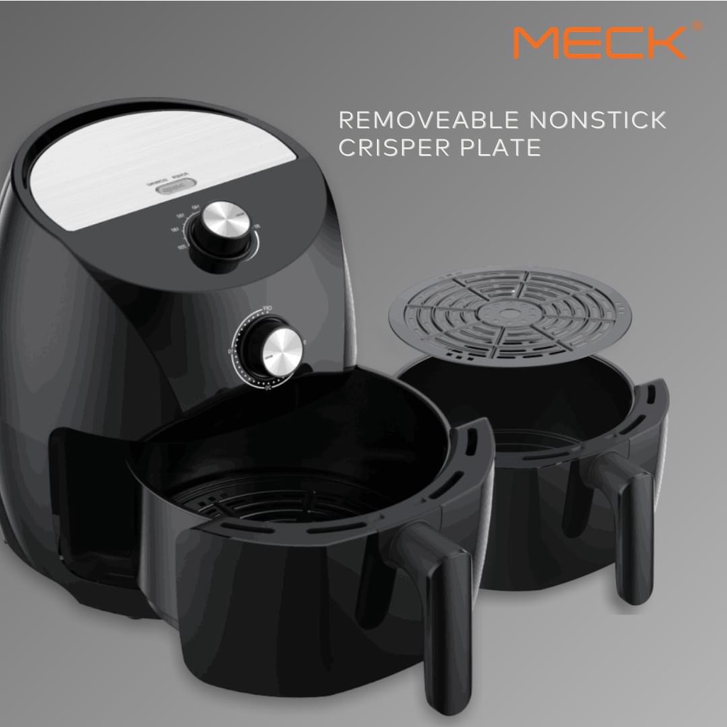 MECK Air Fryer 3.8L Large capacity 1400W Powerful circular System MAF402 [Overheat Protection