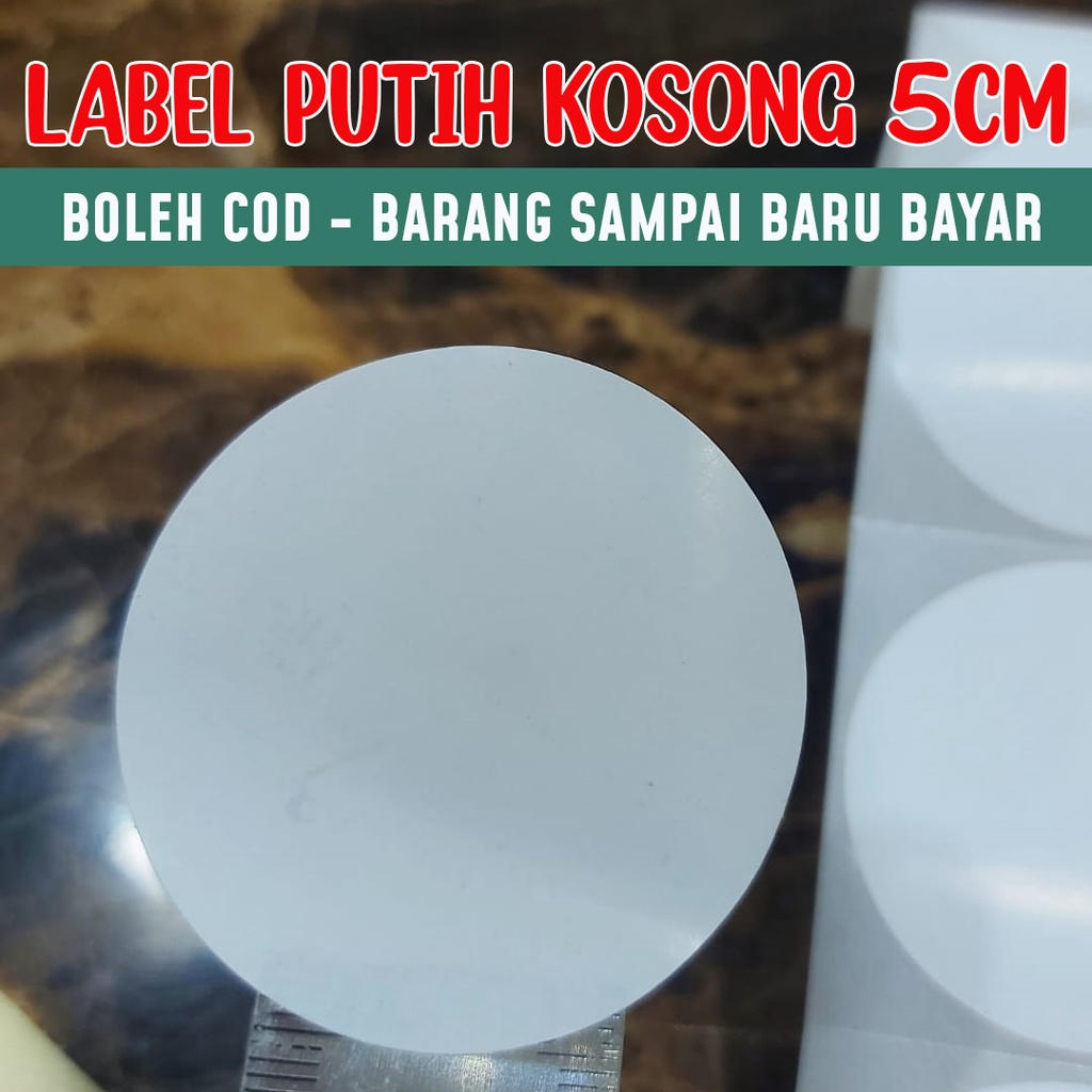 30pcs Sticker / Label Kosong Saiz 5cm Untuk Pelbagai Kegunaan Shopee