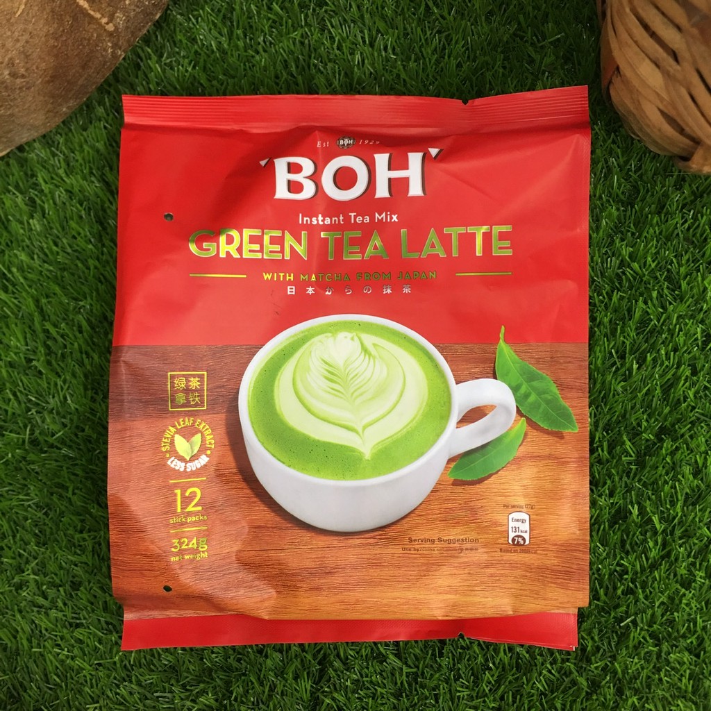 Boh Instant Green Tea Latte 12sticks Shopee Malaysia