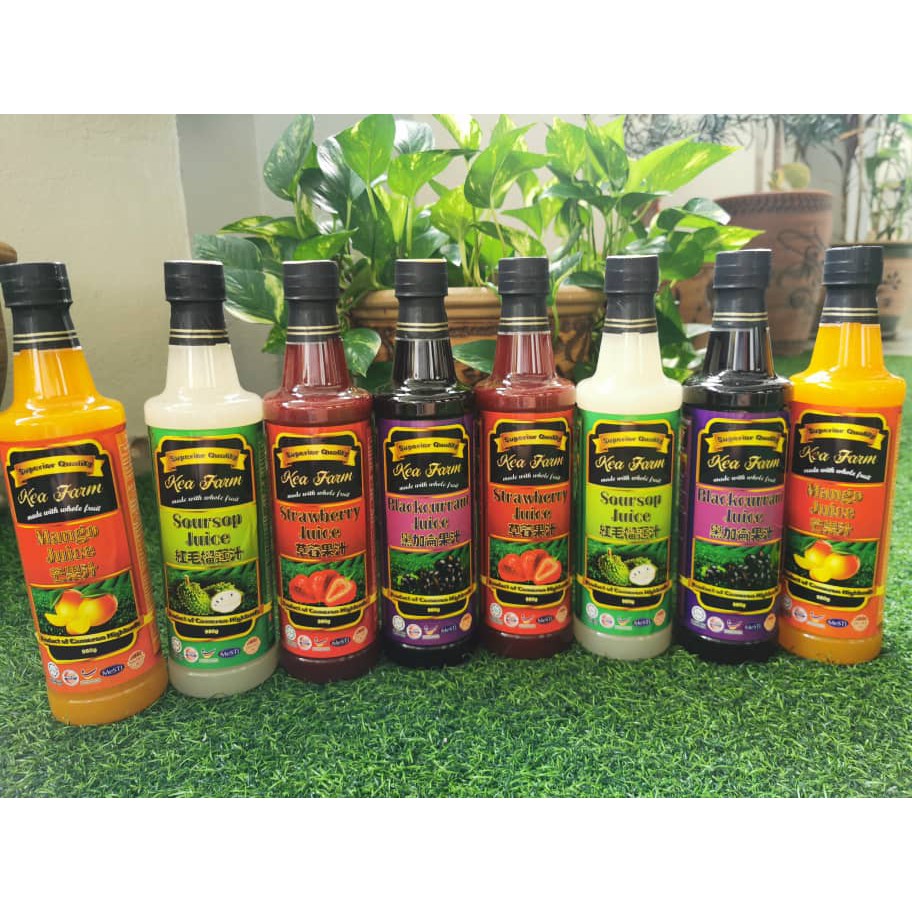 HALAL CAMERON HIGHLANDS FRESH STRAWBERRY JUICE, SYRUP MANGO