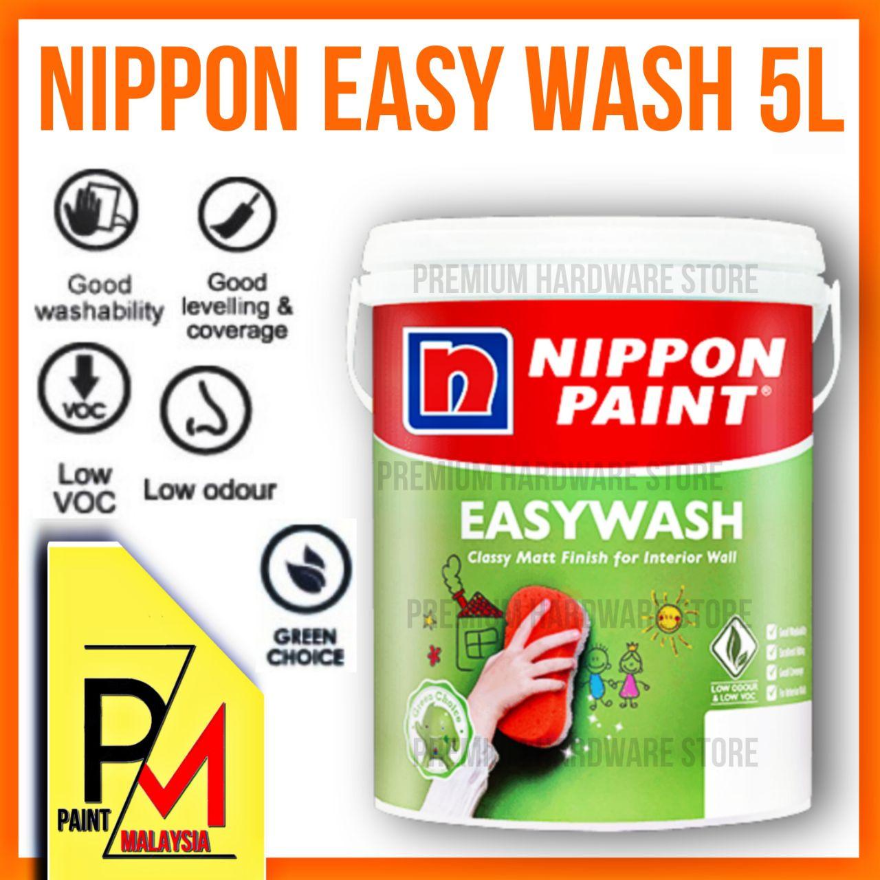 NIPPON PAINT EASY WASH 5L Shopee Malaysia