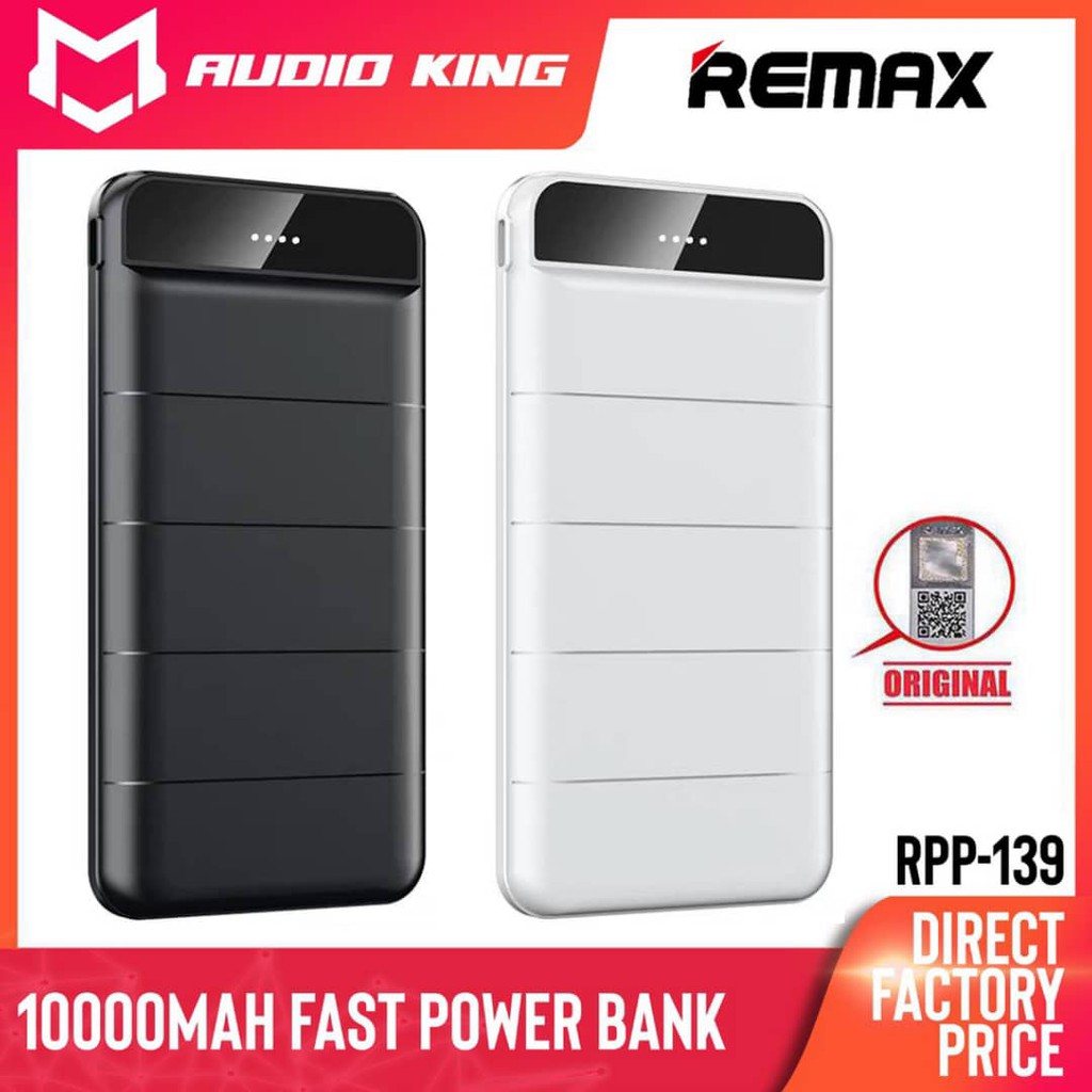 100 ORIGINAL REMAX 10000MAH POWERBANK FAST CHARGING & PORTABLE POWER
