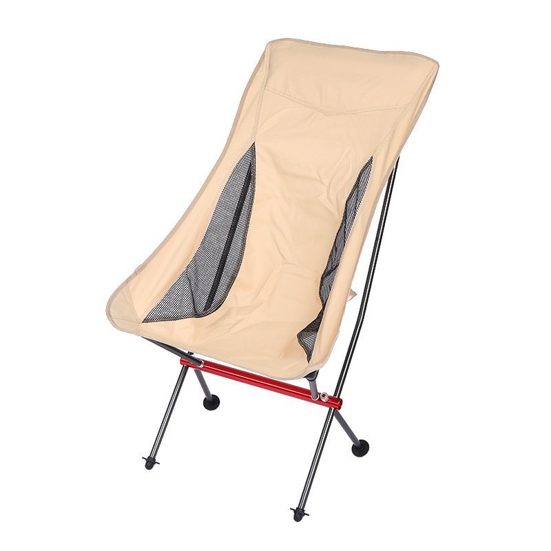 Camping Beach Chair Portable Aluminium Alloy Folding Recliner Moon Chair Outdoor Picnic Camping