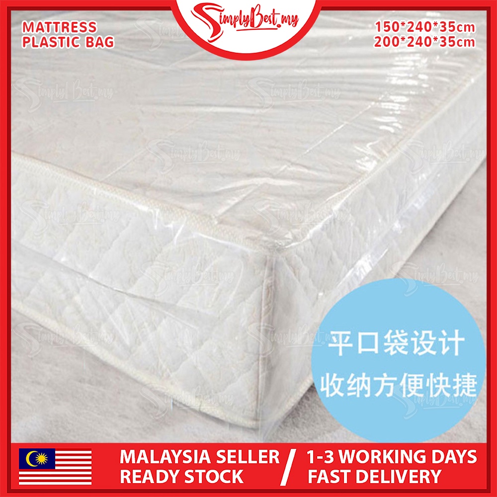 SIMPLYBEST Large Mattress Plastic Bag Cover for Moving or Storage Heavy