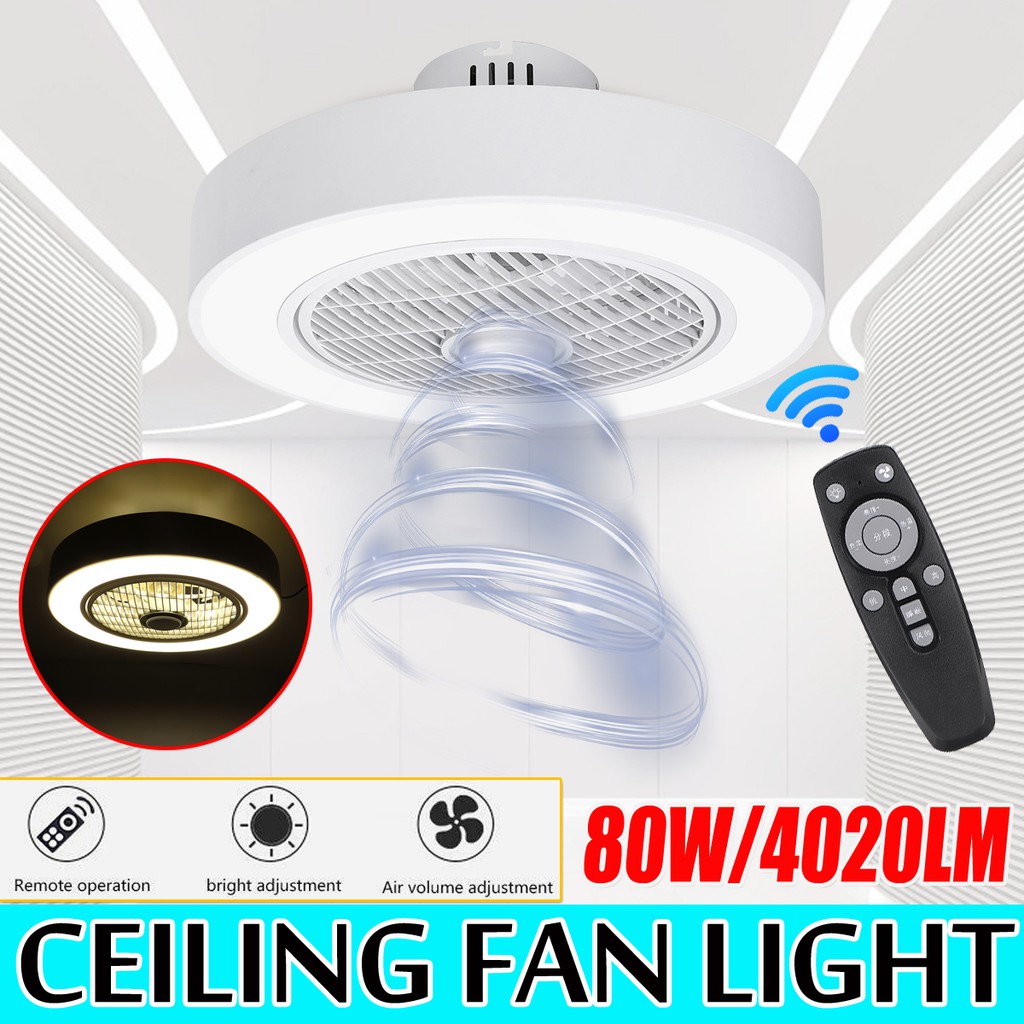 50x20cm 80W 4020LM Ceiling Fan Light Remote Control Led Light Dimmable
