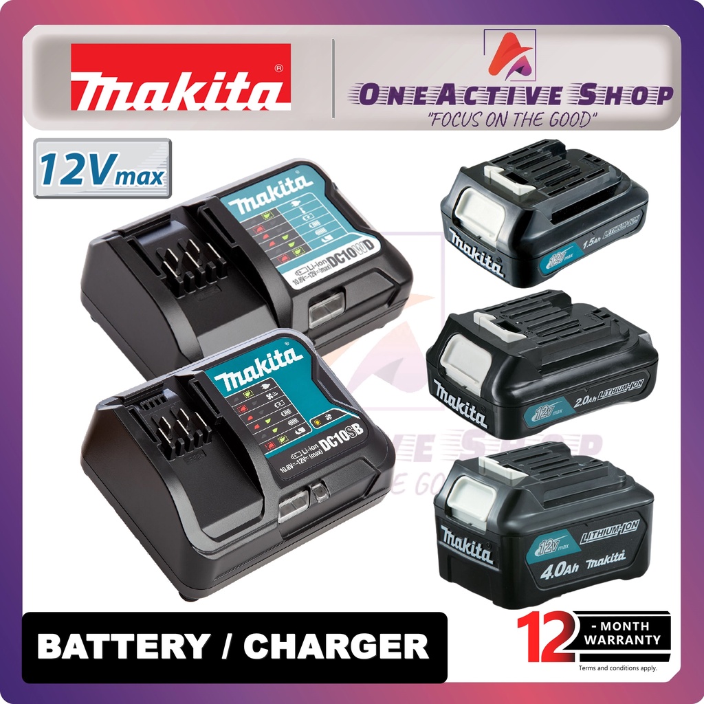 MAKITA 12V Battery & Charger 1.5AH /2.0AH /4.0AH Battery Original