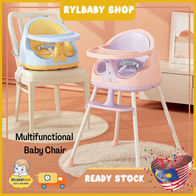 Multifunctional High Chair Booster Seat For Baby Dining Feeding Learn