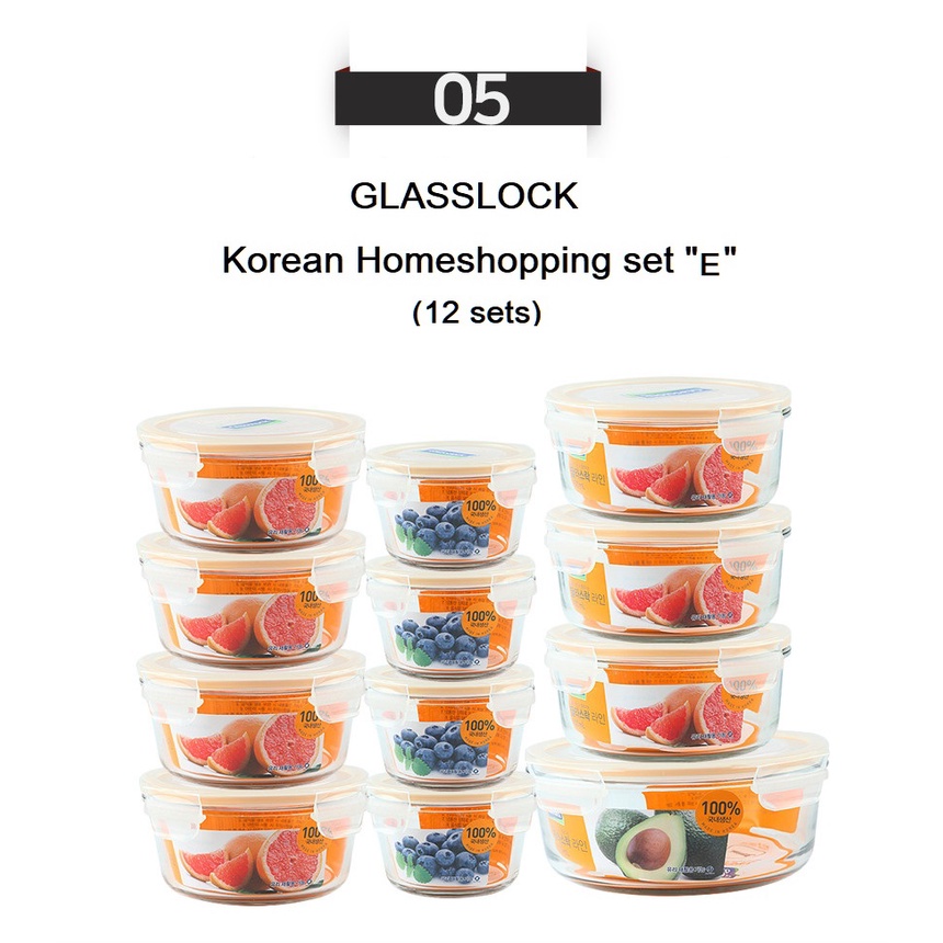 GlassLock Korean Bundle Package "E" Glass Side Dish