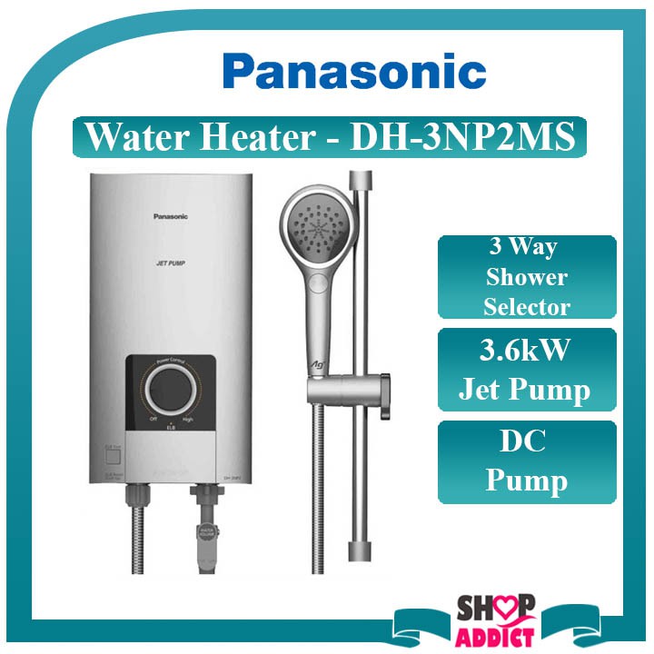 Panasonic DH3NP2MS Instant Water Heater/ Shower (Jet Pump) Shopee
