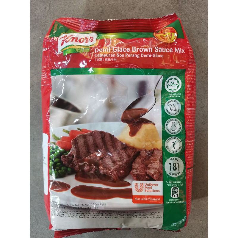 Knorr Demi Glace Brown Sauce Mix 1kg Shopee Malaysia