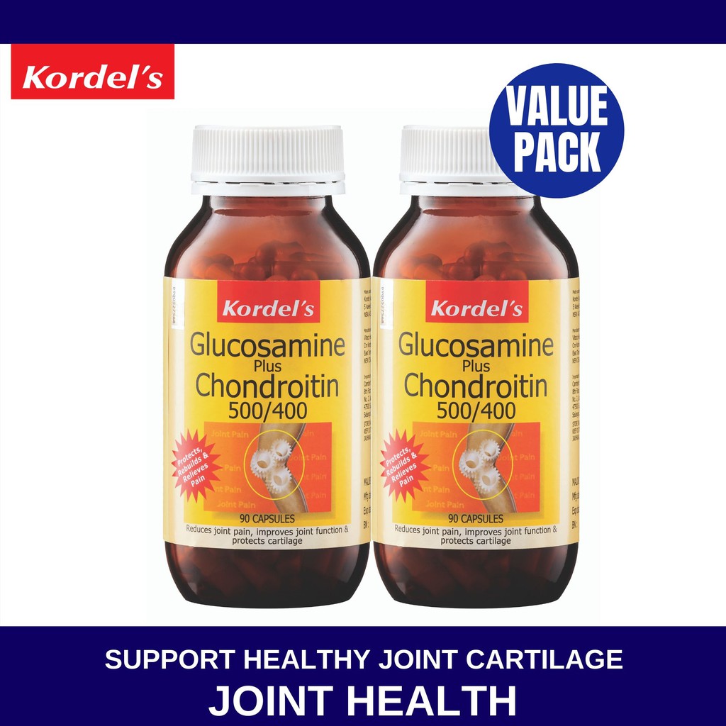 [Exp 04/25] Kordel's Glucosamine Plus Chondroitin 500/400 (2 x 90's) Shopee Malaysia