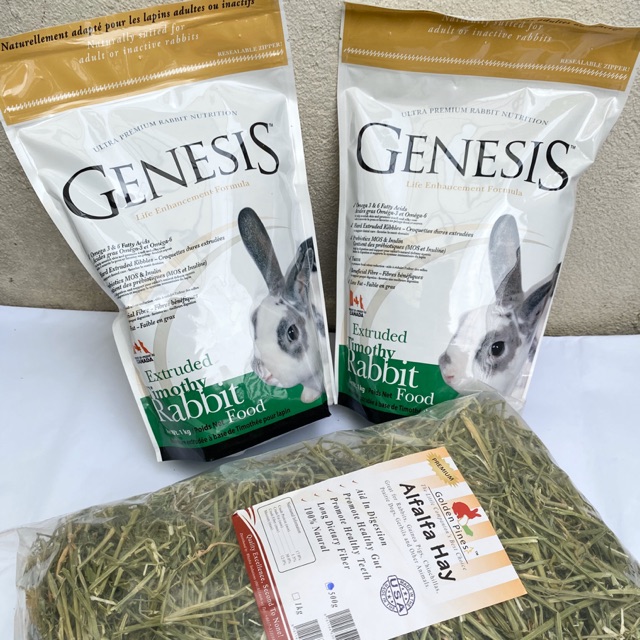 SUPER SAVER Genesis Extruded Timothy Rabbit Food (1kg x 2) + 500g