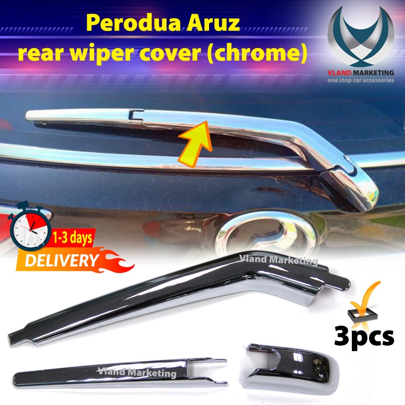 Perodua Aruz rear wiper cover (chrome) Aruz car accessories belakang