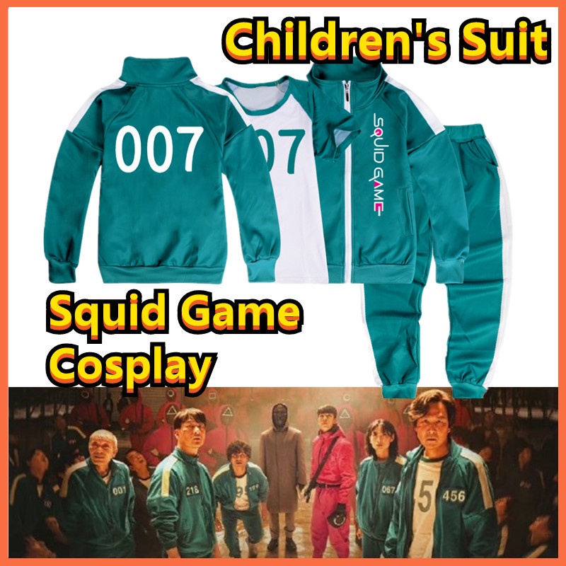 Korean TV Play Squid Game Cosplay Costume Same Style Children