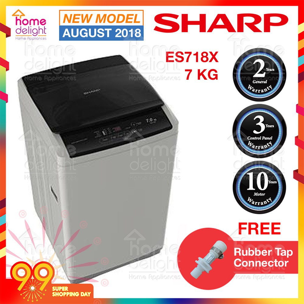 Sharp ES718X FullyAuto Washing Machine 7KG Shopee Malaysia
