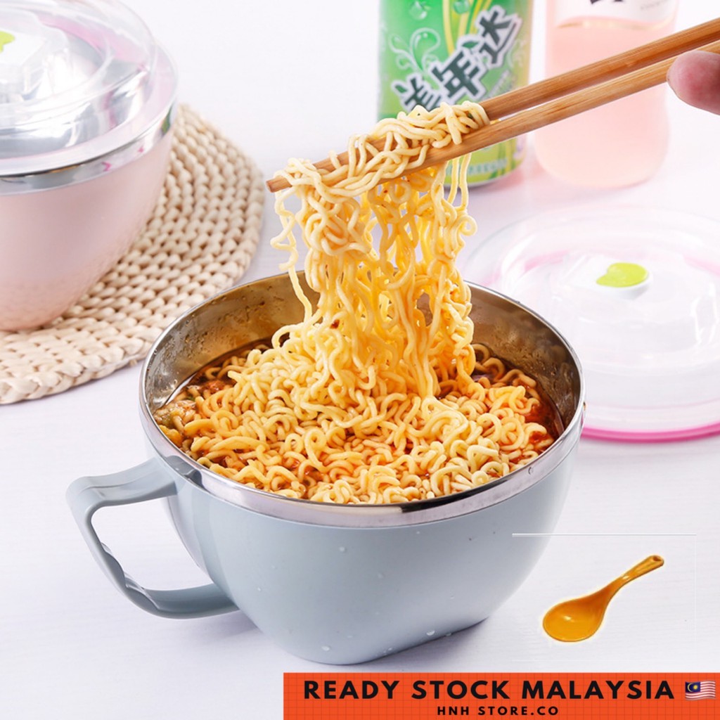 Korean Style Instant Noodle Bowl Noodle Cup Children's Stainless Steel