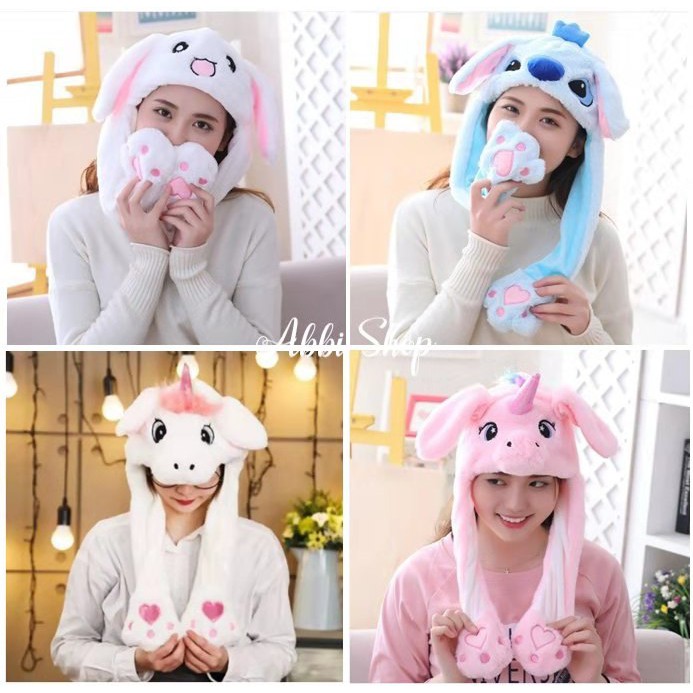 2019 Tik Tok New Toy Bunny Hat Rabbit Hat Cute Rabbit Ears
