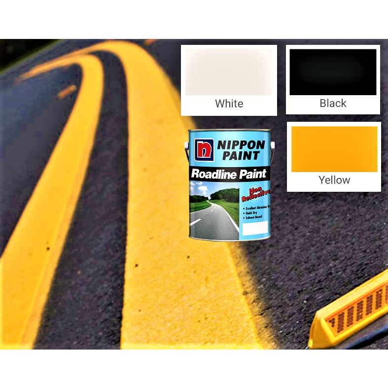 NIPPON ROADLINE PAINT (NONREFLECTIVE) 5 LITRE White PGMall