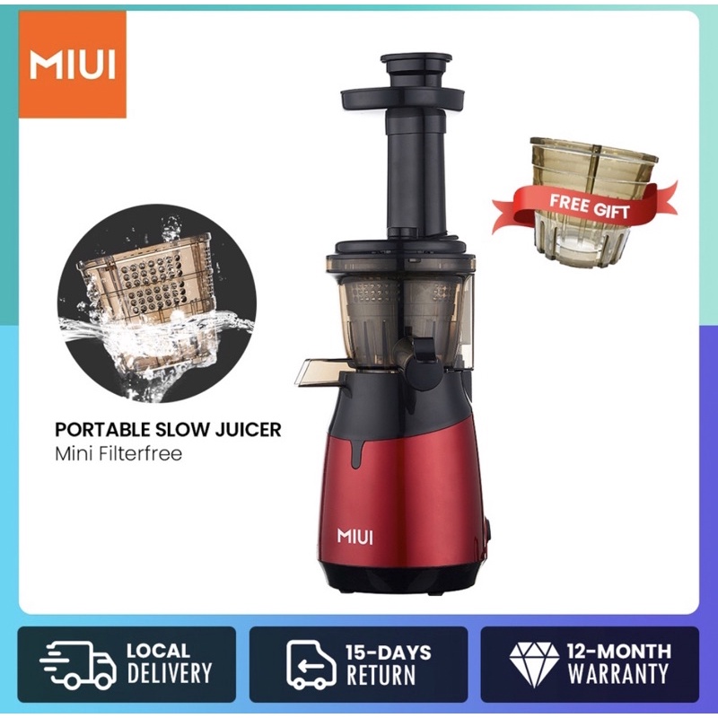 MIUI Slow Juicer Home Screw Cold Press Chew Lightweight Juice Blender