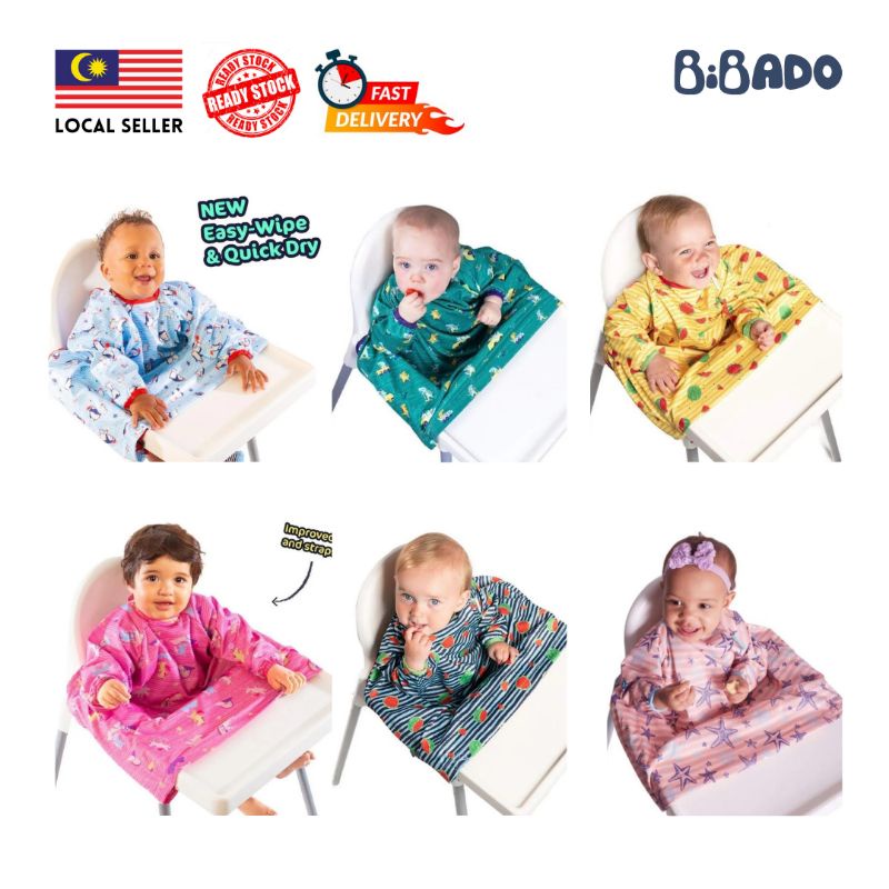 BibaDo Coverall Bib Baby Weaning (6m+) (Various Color) Shopee Malaysia