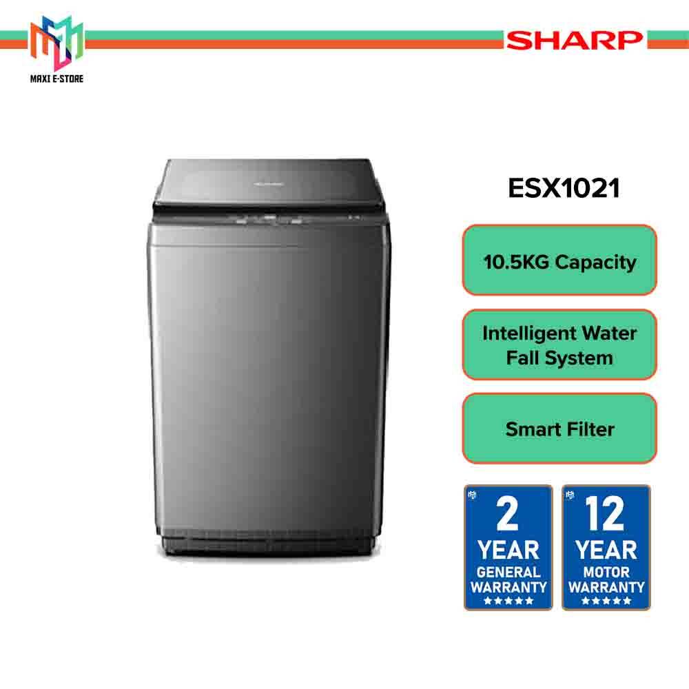 Sharp ESX1021 10.5kg Washing Machine Stainless Steel Drum with 7 Wash