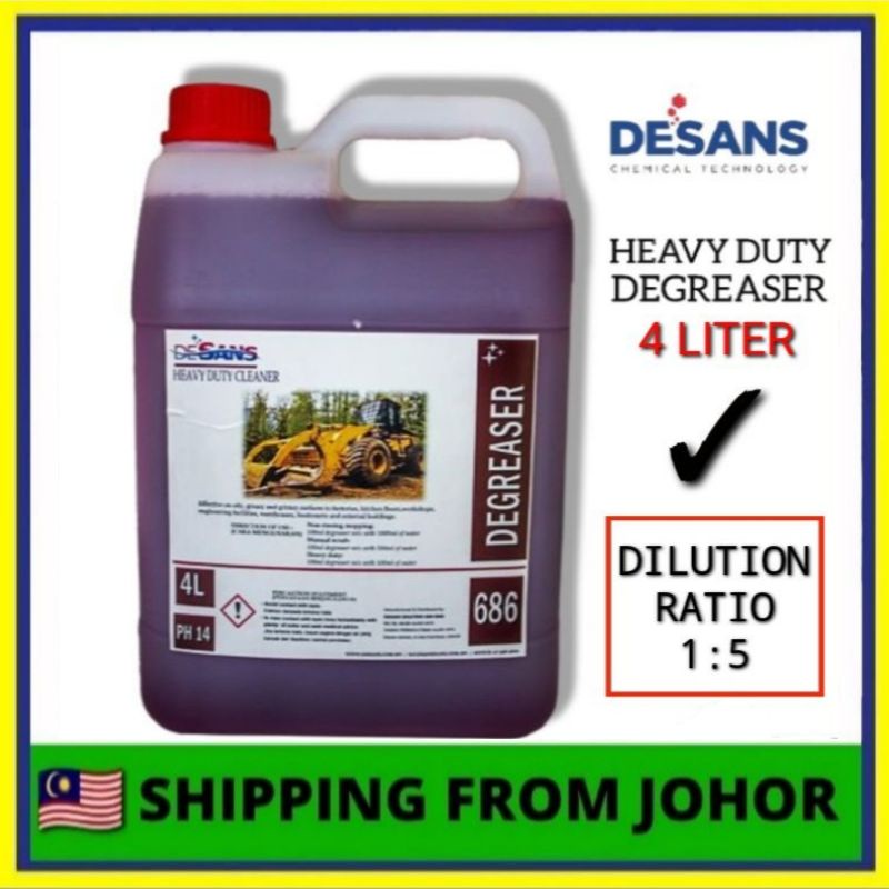 Heavy Duty Alkaline Degreaser 686 For Oil, Tough Grease and Tar Remover