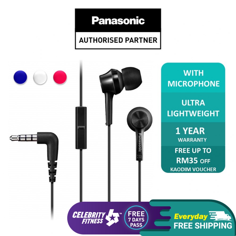 PANASONIC RPTCM115 INEAR EARPHONE WITH MIC RPTCM115EP Fon Telinga