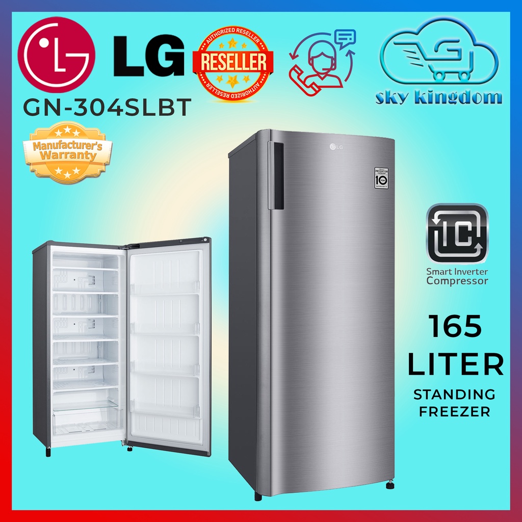 LG GN304SLBT 171L Vertical Freezer with Smart Inverter Compressor