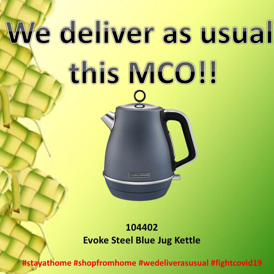 Morphy Richards Evoke Jug Kettle Steel Blue 104402 Shopee Malaysia