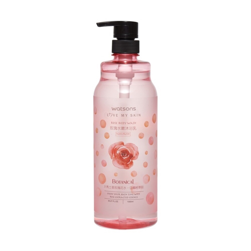 WATSONS Body Wash Rose 1L Body Wash Rose Extra Bubble wrap New PGMall