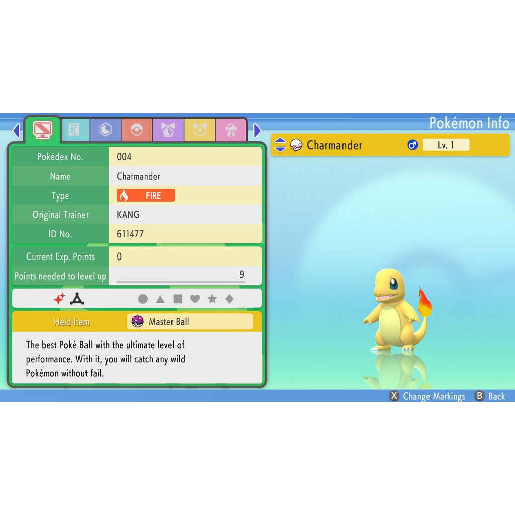 Pokemon Brilliant Diamond & Shining Pearl 6IV Shiny Charmander