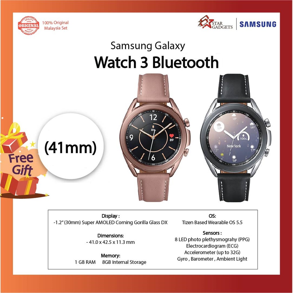 [READY STOCK] SAMSUNG GALAXY WATCH 3 *SMR850 (41mm)* BLUETOOTH VERSION