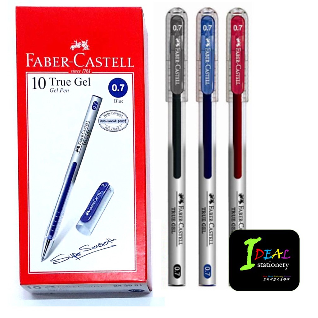 FABER CASTELL True Gel Pen (10pcs/Box) 0.5MM / 0.7MM Shopee Malaysia