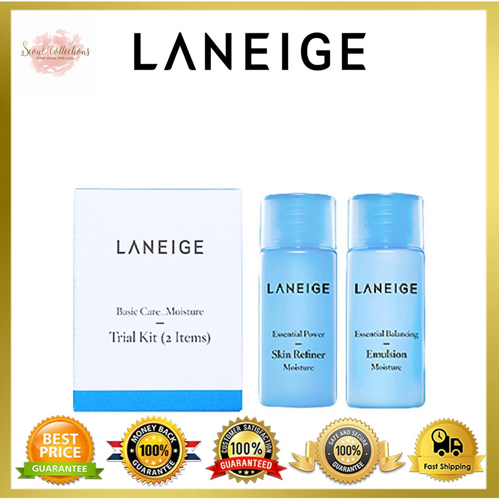 🌟Laneige Basic🌟 Care Moisture Trial Kit (2 Items) 15ML Shopee Malaysia