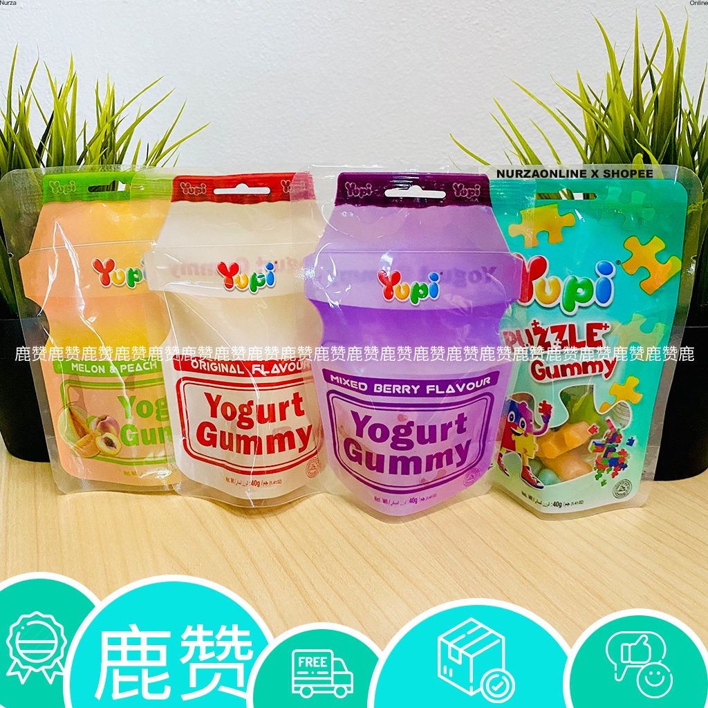 Yupi Yogurt Gummy Original Mixed Berry Flavour 40g Shopee Malaysia