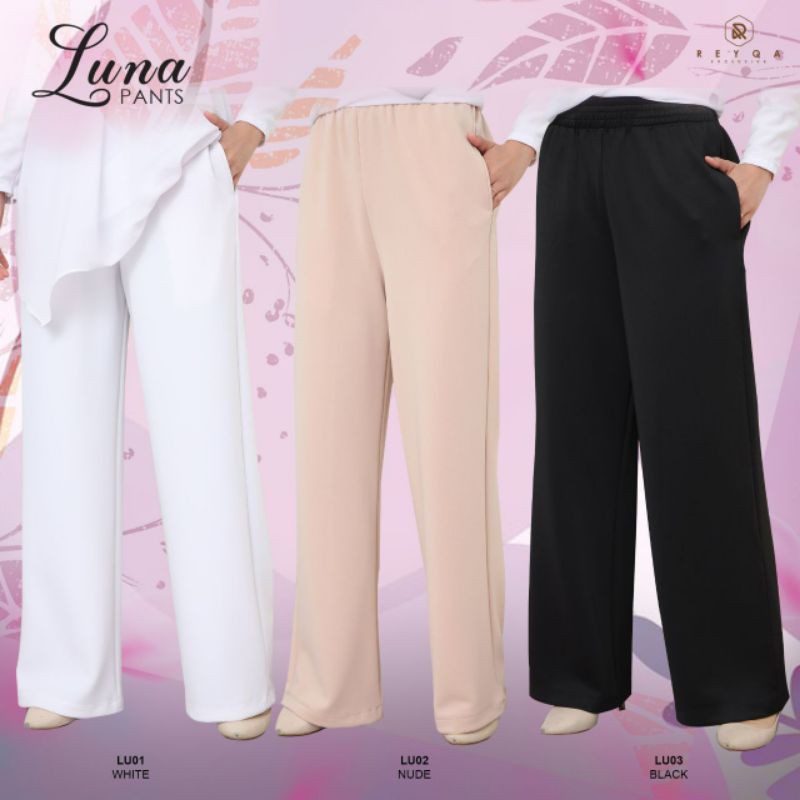 Luna Pants Premium Scuba Shopee Malaysia