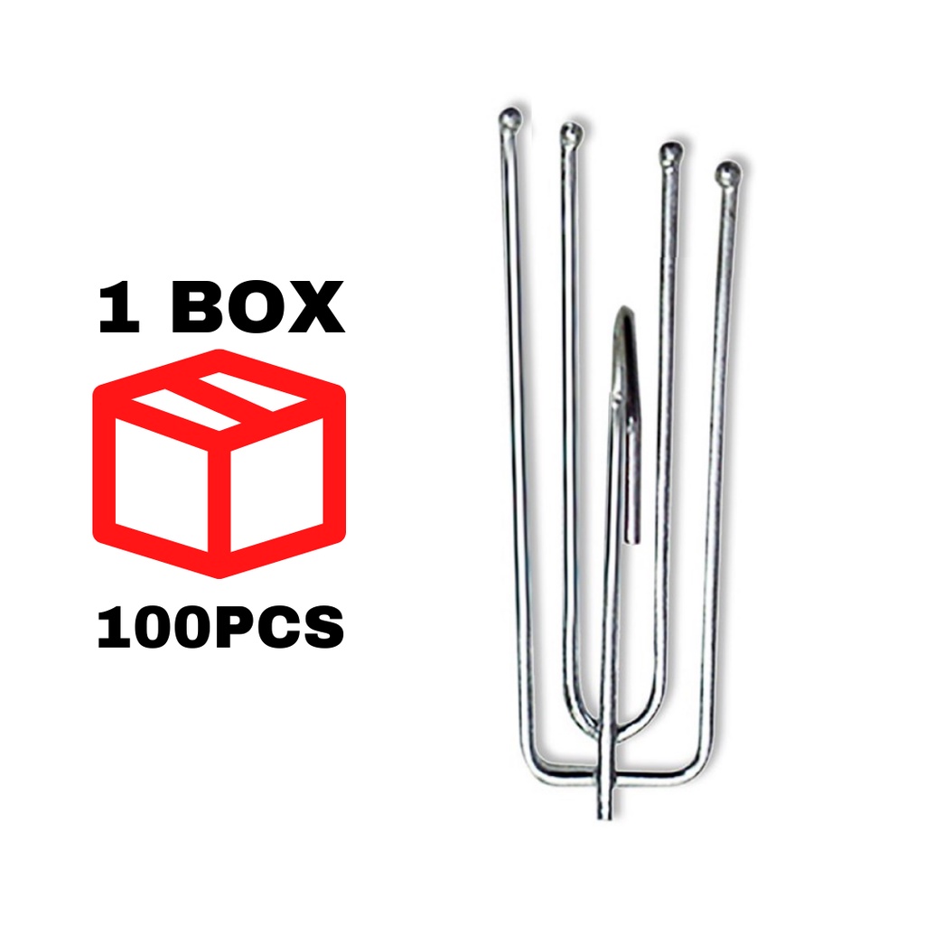 [100PCS/BOX] 4Prong Hook Short, Curtain Hook 101, Cangkuk Langsir 4