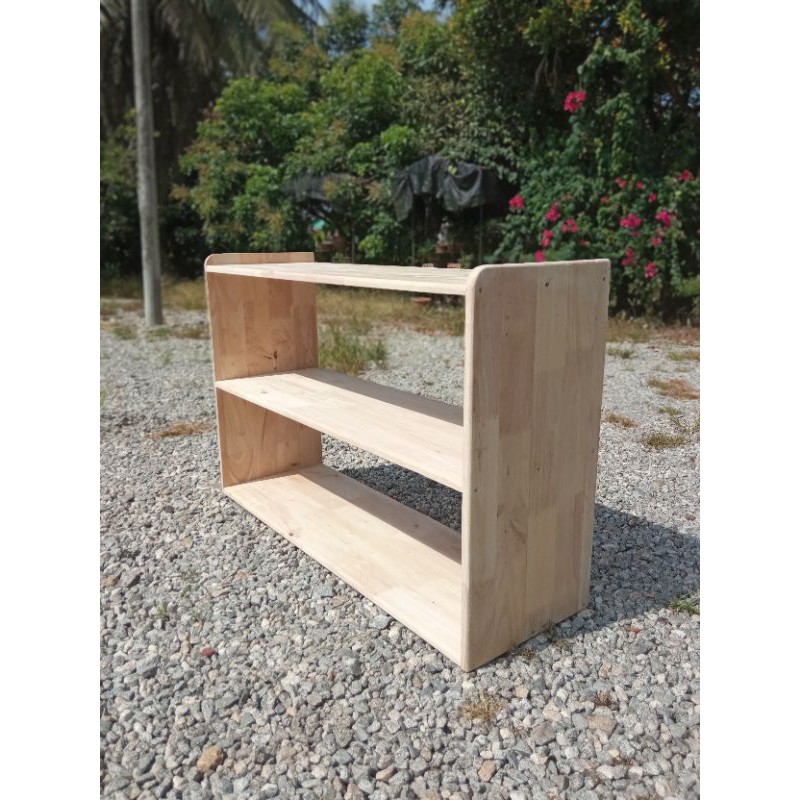 Montessori shelf 3 tier Montessori rack solid wood Montessori furniture