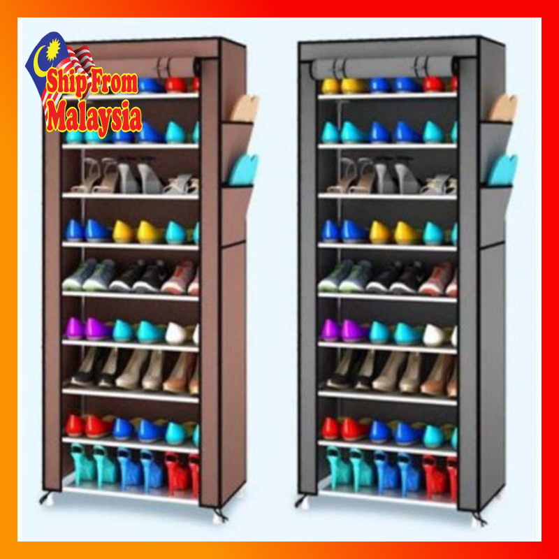 10 TIER SHOE RACK DUST COVER epulmonokhsthosyieou Shopee