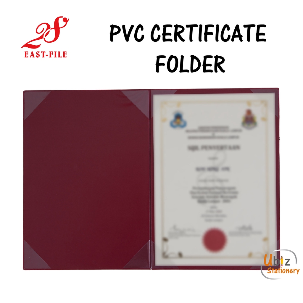 PVC CERTIFICATE CERT HOLDER/FOLDER A4 Shopee Malaysia