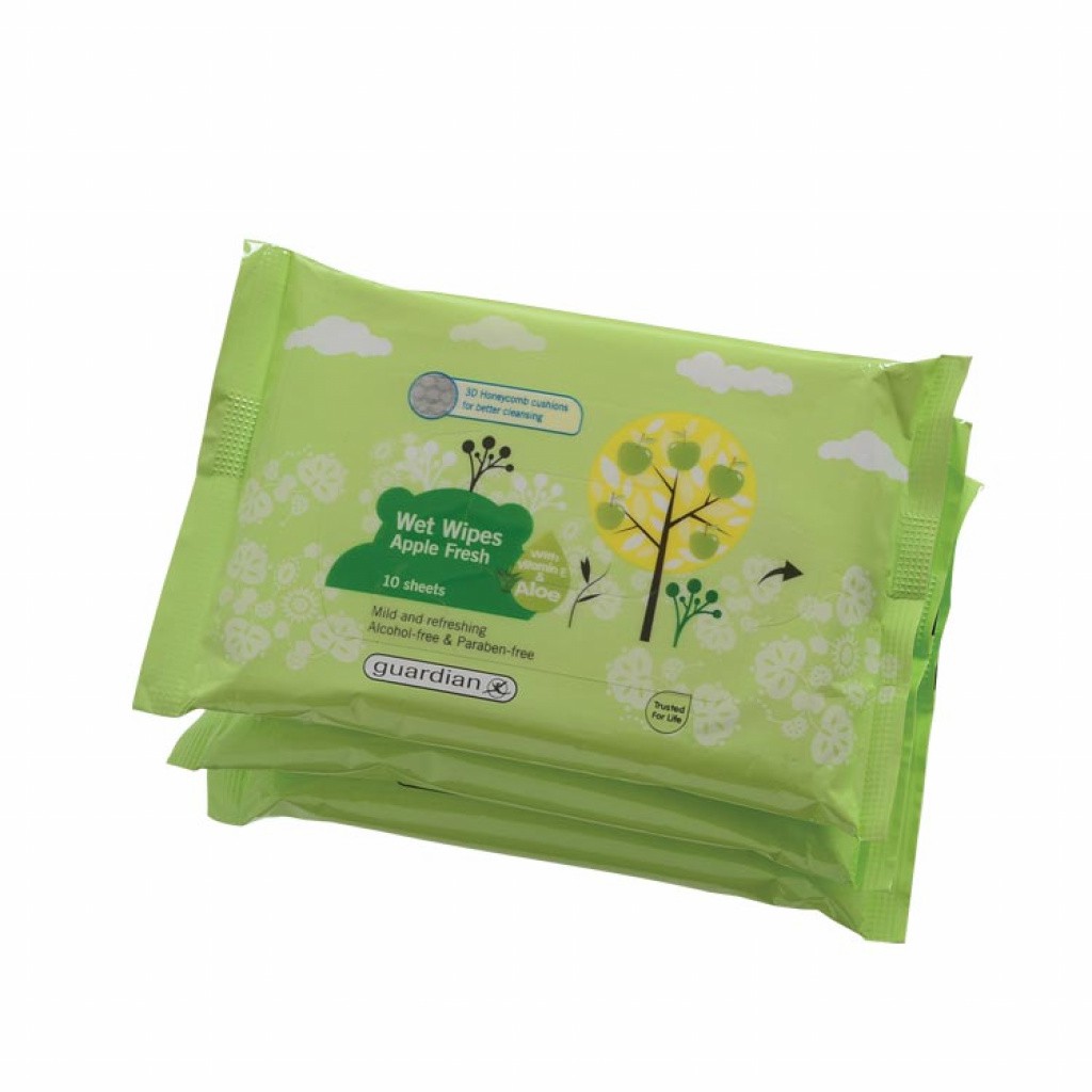 Guardian Wet Wipes Apple Fresh 3x10s Shopee Malaysia